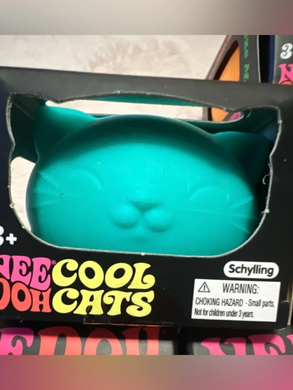 Cool Cats Squishy Sensory Toy - assorted colors (Pink, Orange, Teal, Purple) - Picture 4 of 5